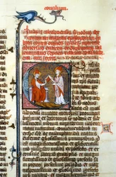 Konzil von Chalcedon, 451 - Miniatur des Mittelalters (Ref. 365, 428r). Bibliothek von Toulouse (Tel.: 05 62 27 66 66)