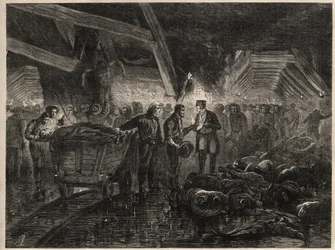 Katastrophe der Minen von Bessèges - MINES DE COAL DE LALLE - Überschwemmungen