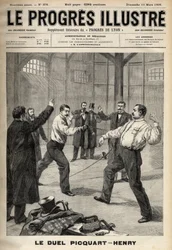 Dreyfus-Affäre: Das Duell zwischen Oberstleutnant Georges Picquart (1854-1914) und Hubert Henry (1846-1898)