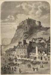 Edinburgh Castle in Schottland - 1864