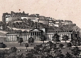 Edinburgh, Schottland: Ansicht der Nationalgalerie in Edinburgh. In „Die Welt in 168 Ansichten illustriert“. Undatiert (spätes 19. Jahrhundert)