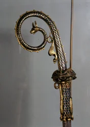 Episkopalstab aus Gold und Emaille (Pastoralstab) (Detail)