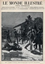 Ereignisse in Bulgarien: Die Ermordung von Herrn Beltchef in Anwesenheit von Stefan Stambolov (1854-95) - Sofia