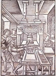 Französische Presse. 16. Jahrhundert.