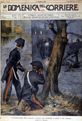Schießerei zwischen Karabinieri und Mafiosi in der Region Trapani auf Sizilien im Jahr 1899