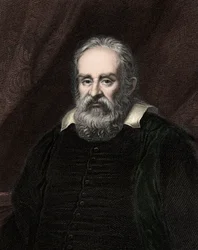 Galileo Galilei (Galilei) 1564-1642 - Gravur - 19. Jahrhundert