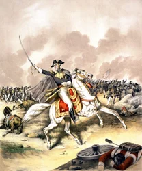 General Andrew Jackson (1767 - 1845) in der Schlacht von New Orleans 1812