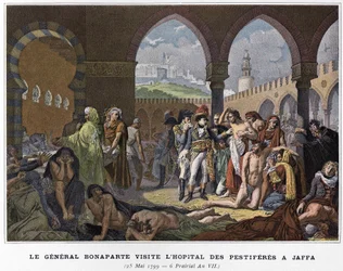 General Bonaparte besucht das Pestkrankenhaus in Jaffa am 25. Mai