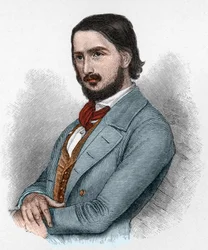 Georg Friedrich Rudolph Theodor Herwegh (1817-1875), deutscher Dichter, Revolutionär und Übersetzer.