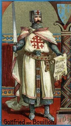Gottfried von Bouillon (1061-1100) Herzog von Niederlothringen und erster christlicher Herrscher in Jerusalem nach dem Ersten Kreuzzug (1096-1099).