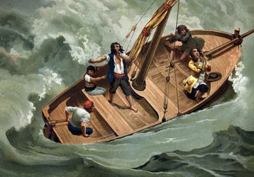 Gottfried Wilhelm von Leibniz (1646-1716), deutscher Philosoph und Bootsleute der Adria. Barcelona 1881