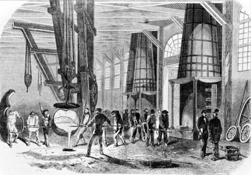 Gießerei von Grenelle im Jahr 1885