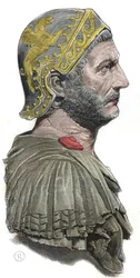 Hannibal - Porträt von Hannibal oder Annibal Barca (ca. 247-183 v. Chr.), karthagischer General und Staatsmann
