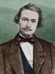 Henri Duveyrier (1840-1892), französischer Entdecker - Porträt von Henri Duveyrier Orientalist, französischer Reisender und Geograph