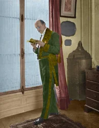 Henri de Regnier (1864-1936), französischer Schriftsteller zu Hause, bevor er zur Akademie ging.