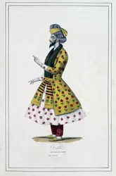 Indien: Mann aus Delhi - in „Die verschiedenen Völker der Erde“ von Pater Paul Jonhanneaud, Librairie des Bons livres