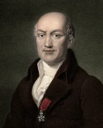 Jean Baptiste (Jean-Baptiste) Joseph Delambre 1749-1822 - Gravur - 19. Jahrhundert