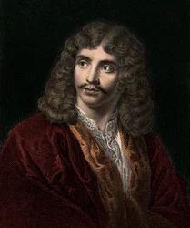Jean Baptiste Poquelin Molière 1622-1673 - Stich - 19. Jahrhundert