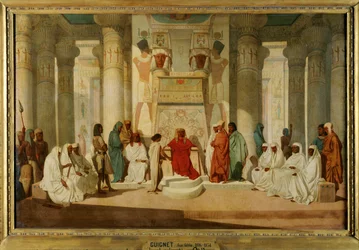 Joseph deutet die Träume des Pharaos