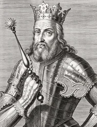 König Afonso IV von Portugal. Porträt.