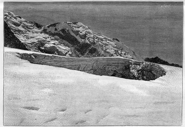 Die Katastrophe von Saint-Gervais (Saint Gervais) oder Katastrophe des Gletschers Tete Rousse (Département Haute-Savoie) (12-13. Juli 1892) - Cirque d