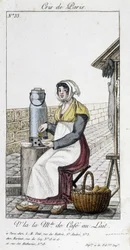 Die Milchkaffeehändlerin - in "Cris de Paris"