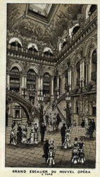 Große Treppe der neuen Oper (Opéra Garnier) in Paris