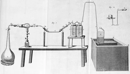 Die Experimente von Lavoisier - in Opuscules physique et chimiques von Lavoisier