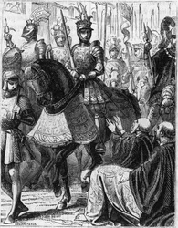 Ludwig XII. (1462-1516) betritt Genua (Italien).