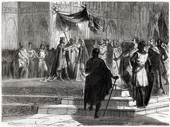 Heirat von Ludwig dem Jüngeren (1120 - 1180) mit Alienor von Aquitanien (auch Eleonore von Guyenne genannt)