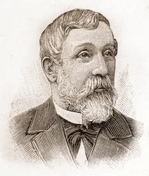 Mitglieder der Académie Française im Jahr 1895: Porträt von Alfred Mézières (1826-1915), Literaturhistoriker, französischer Politiker und Essayist.