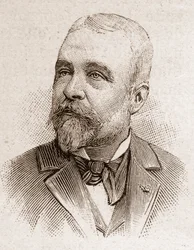 Mitglieder der Académie Française im Jahr 1895: Porträt von Ernest Lavisse (1842-1922), französischer Historiker.
