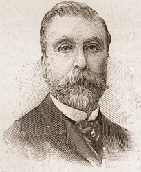 Mitglieder der Académie Française im Jahr 1895: Porträt von Ludovic Halévy (1834-1908), französischer Dramatiker, Librettist und Romanautor.