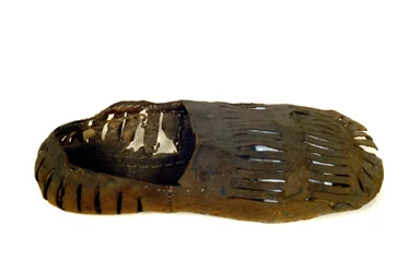 Modell von Herrenschuhen des 16. Jahrhunderts. Museo del Castello, Mailand