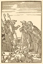Berg Köstlich steigen sie jetzt hinauf aus Der Pilgerreise von dieser Welt in die zukünftige Welt von John Bunyan