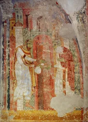 Wandmalereien in der Kirche des Benediktinerklosters Lambach, Oberösterreich