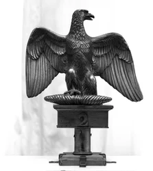 Napoleonische Kriege: Fahnenstange, die während des Russlandfeldzugs verwendet wurde. Mailand, Museo del Risorgimento.
