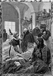 Krankenschwester Marguerite Favet behandelte die Verwundeten im Feldlazarett während des Krieges von 1813 gegen die Deutschen