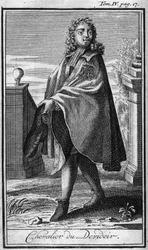 Ritterorden. Ritter von Devidoir. In „Geschichte der militärischen Orden oder Ritter, der sicheren und routinemäßigen Milizen beider Geschlechter, die bisher gegründet wurden“. Ausgabe von Abbe Giustiniani, R.P.Bonani, M. Herman, Schoonebeek, R.P.Heliot