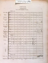 Seite der Partitur von Moses in Ägypten von Gioacchino Rossini