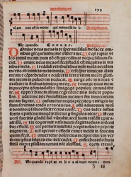 Seite aus dem liturgischen Buch „Liber Sacerdotalis“ von Castellini