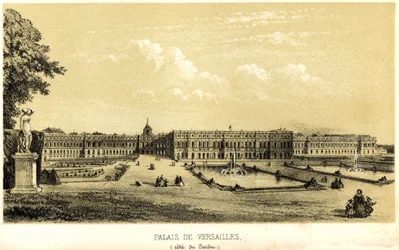 Schloss Versailles, Gartenansicht 1857