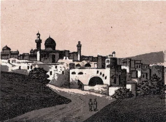 Palästina: Blick auf die Stadt Jerusalem