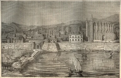 Palma de Mallorca, Balearen - Gravur 1837.