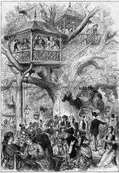 Fest im Park von Sceaux im Jahr 1873.