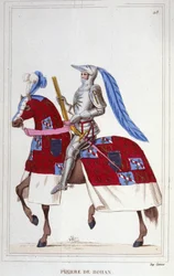 Pierre, Vicomte de Rohan, Sire de Gie (1451-1513). Marschall von Frankreich. Gravur von 1830