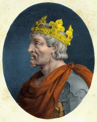 Porträt von Pippin dem Kurzen (ca. 714-768)