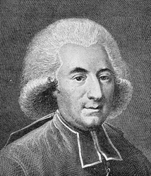 Porträt von Abbé Fauchet (1744 - 1793). Gravur aus dem späten 19. Jahrhundert in „Histoire de France“ von H. Martin.