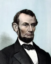 Porträt von Abraham Lincoln (1809 - 1865), 16. Präsident der Vereinigten Staaten.