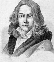 Porträt von Adelbert von Chamisso, einem deutschen Dichter und Botaniker französischer Nationalität (1781-1838) - in „Les Contemporains“, o. D., spätes 19. Jahrhundert.